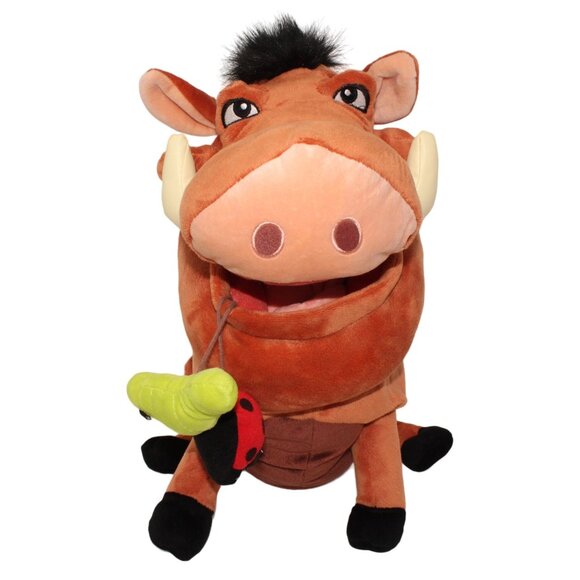 Disney Parks Resort The Lion King Pumbaa Warthog Plush Stuffed Animal Bugs 16in - Picture 1 of 7